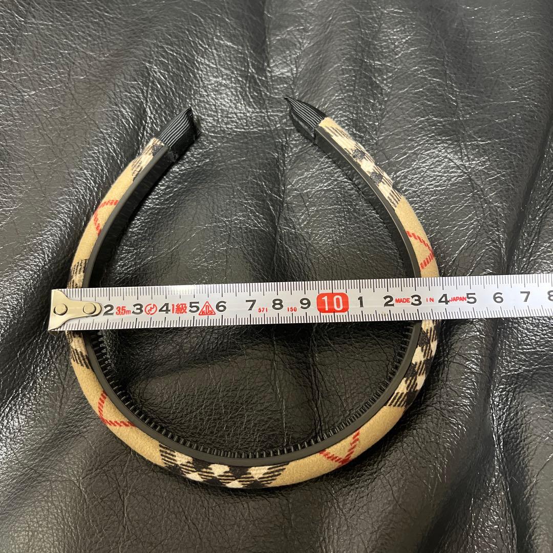 バーバリー・チェック柄ファブリックカチューシャ