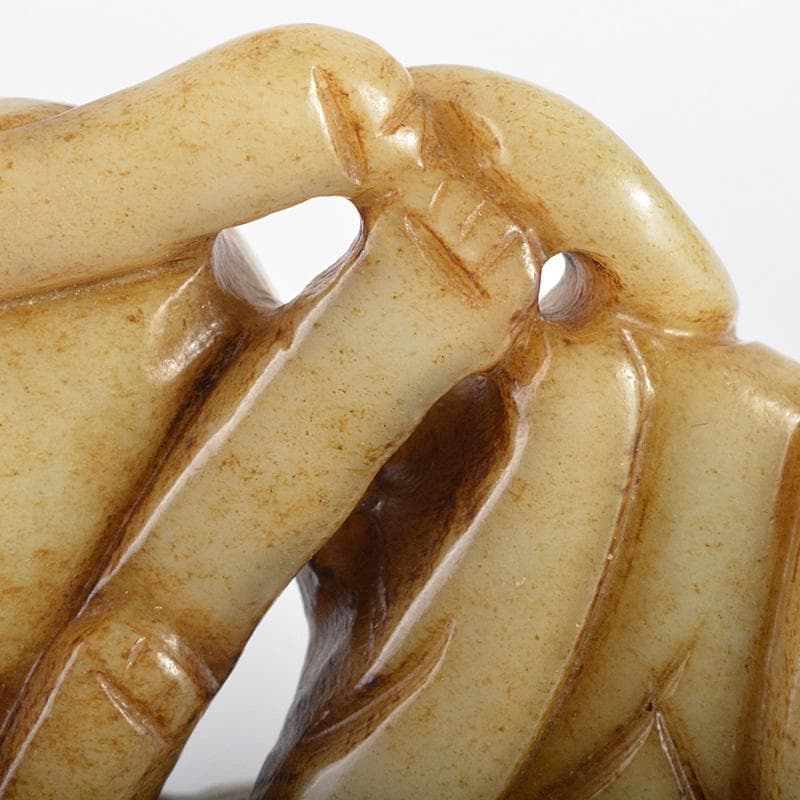 中国 玉石彫刻 犬刻 根付 紙鎮 置物 C R7131E - メルカリ