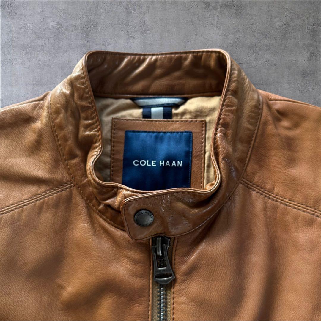 COLE HAAN コールハーン ゴートスキン M ブラウン ライダースY2K