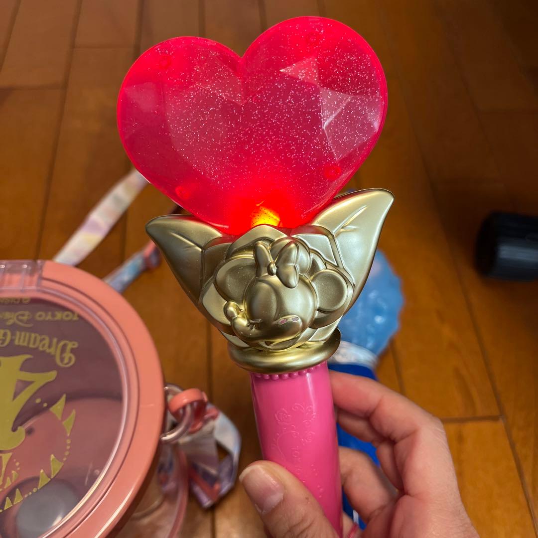 ディズニーランド　40周年ポップコーン入れ　シャボン玉　ミニースティックライト