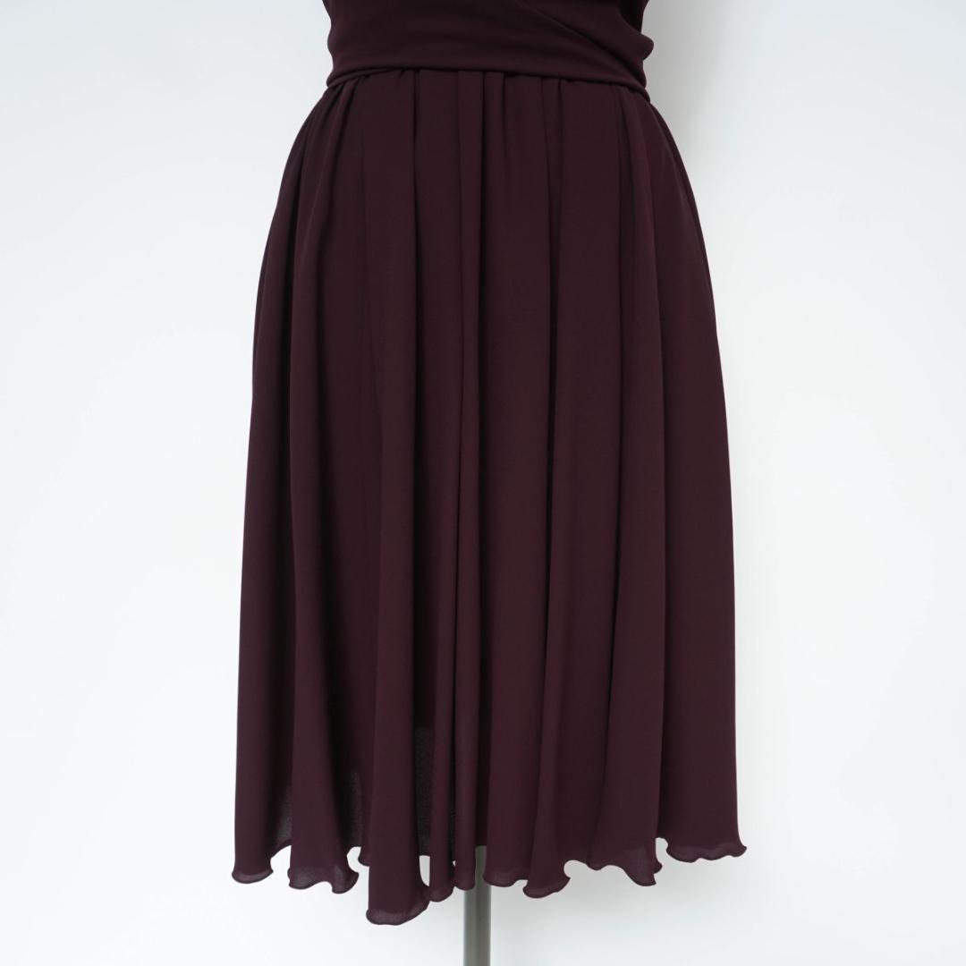 新品 フォクシーニューヨーク オケージョンドレス パープル系サイズ40*YC59