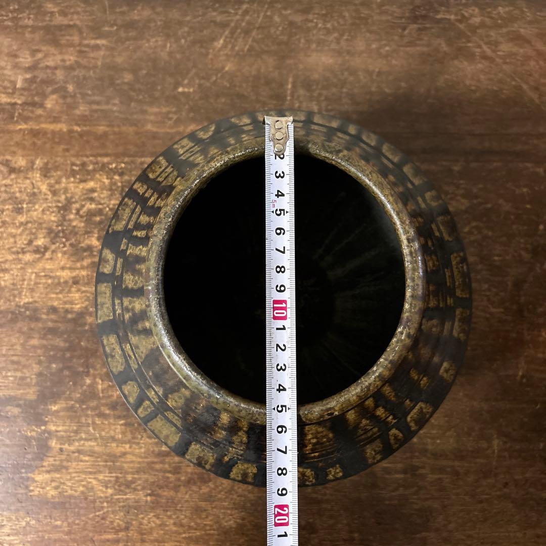 黒高麗壷 信楽 伊賀焼 古道具 古備前 李朝 骨董 花入 花器 古