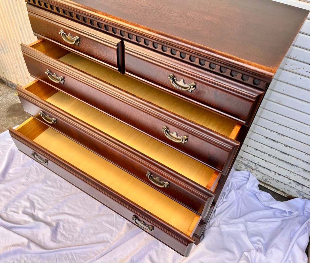 ② ATLANTA アトランタ 6段チェスト HC30 箪笥 レトロタンス