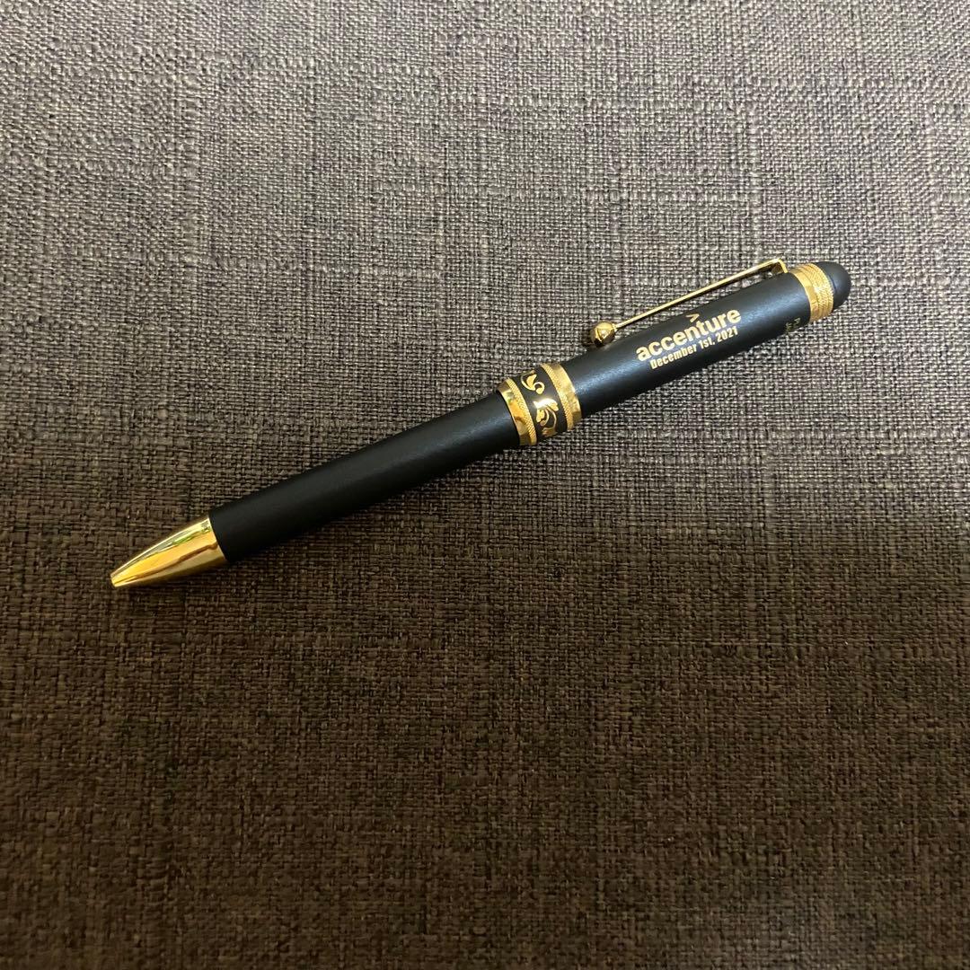 アクセンチュア 純金 肥後象嵌 多機能ペン