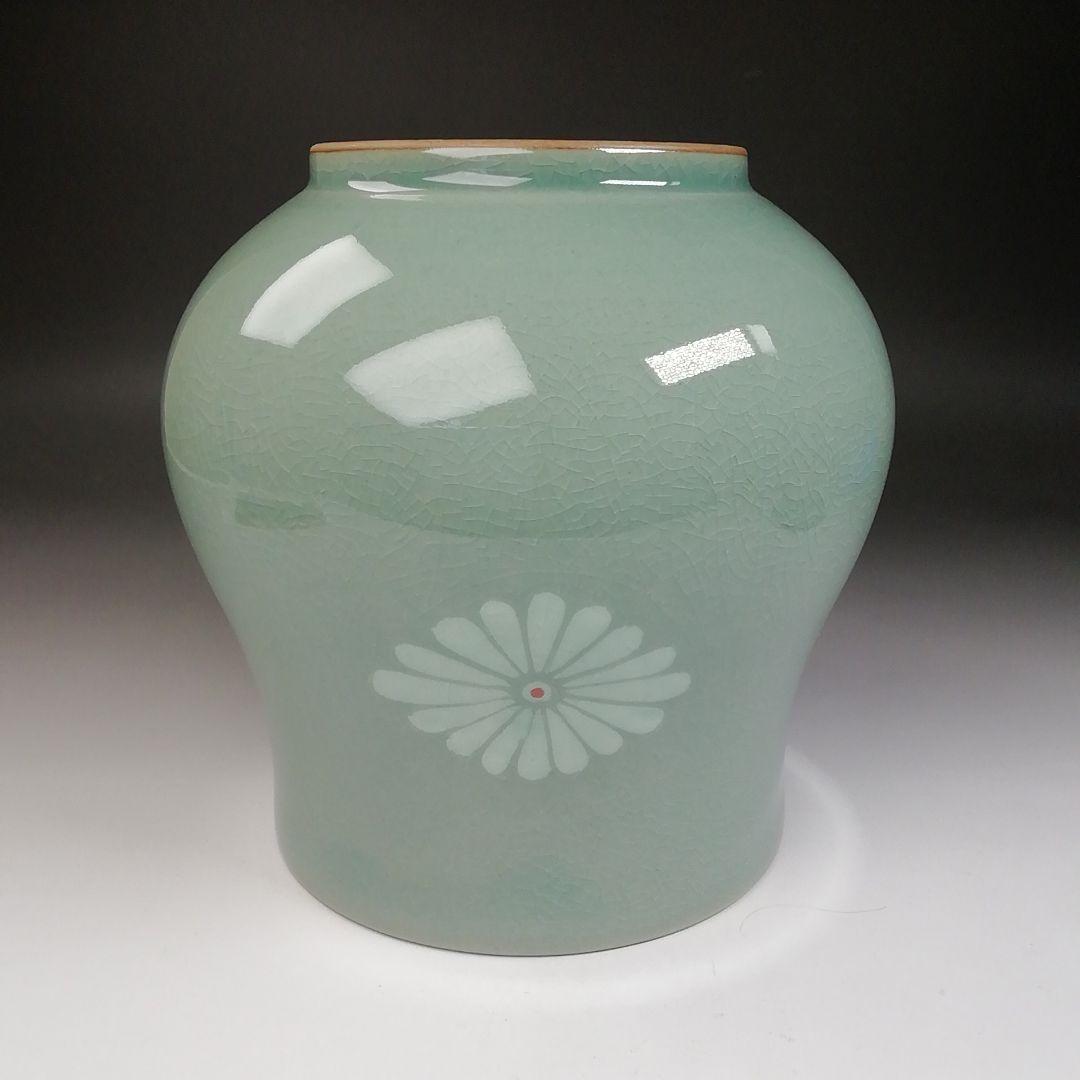 T678 水指 『青磁水指』『芸珍窯』 共箱 茶道具 - winetouritalia.com