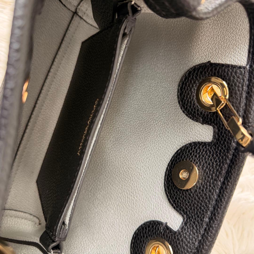 ✨極美品 EMPORIO ARMANI ショルダーバッグ レザー ブラック