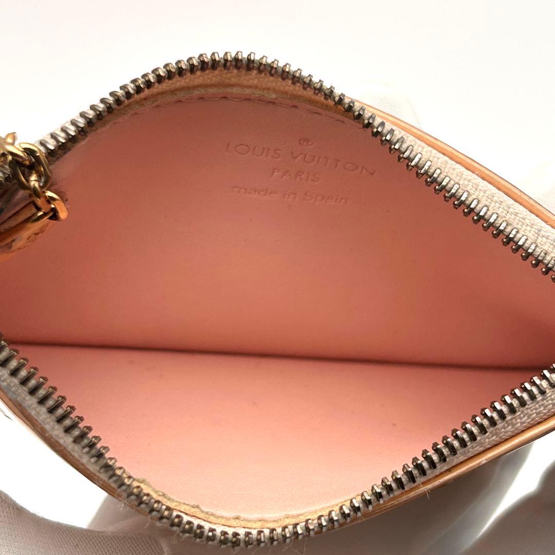 ルイヴィトン ケース ポシェットクレ ヴェルニ モノグラム ポーチ【良品】