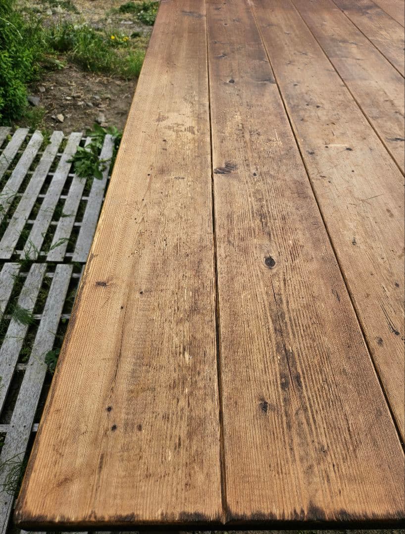 専用ヴィンテージ 無垢材 ダイニングテーブル 木製 古材 作業台カフェ アトリエ