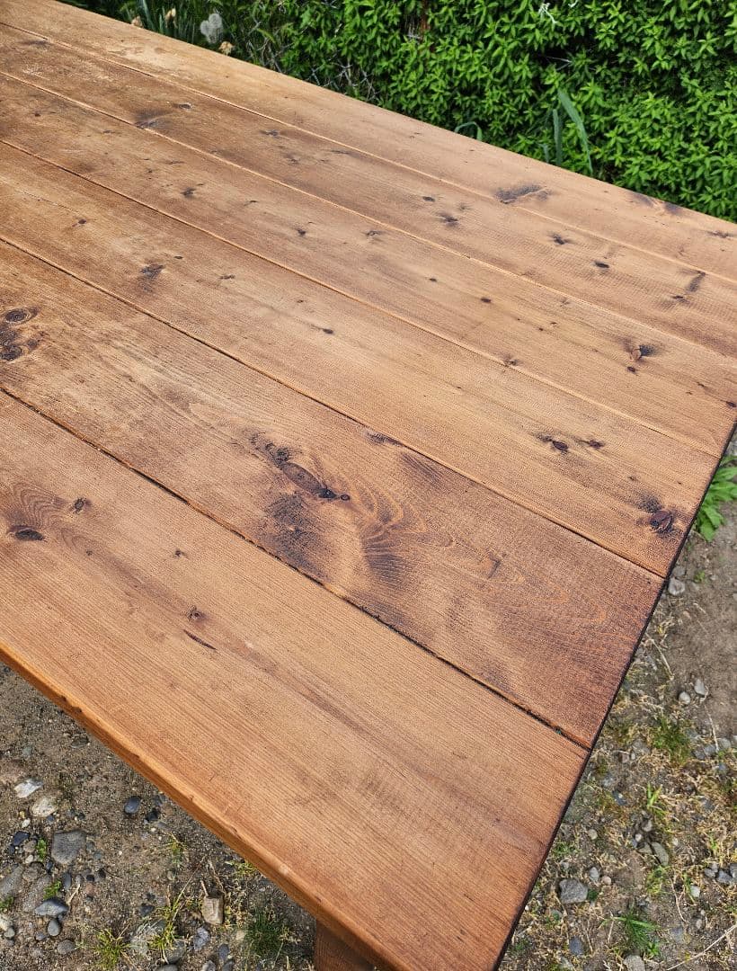 専用ヴィンテージ 無垢材 ダイニングテーブル 木製 古材 作業台カフェ アトリエ