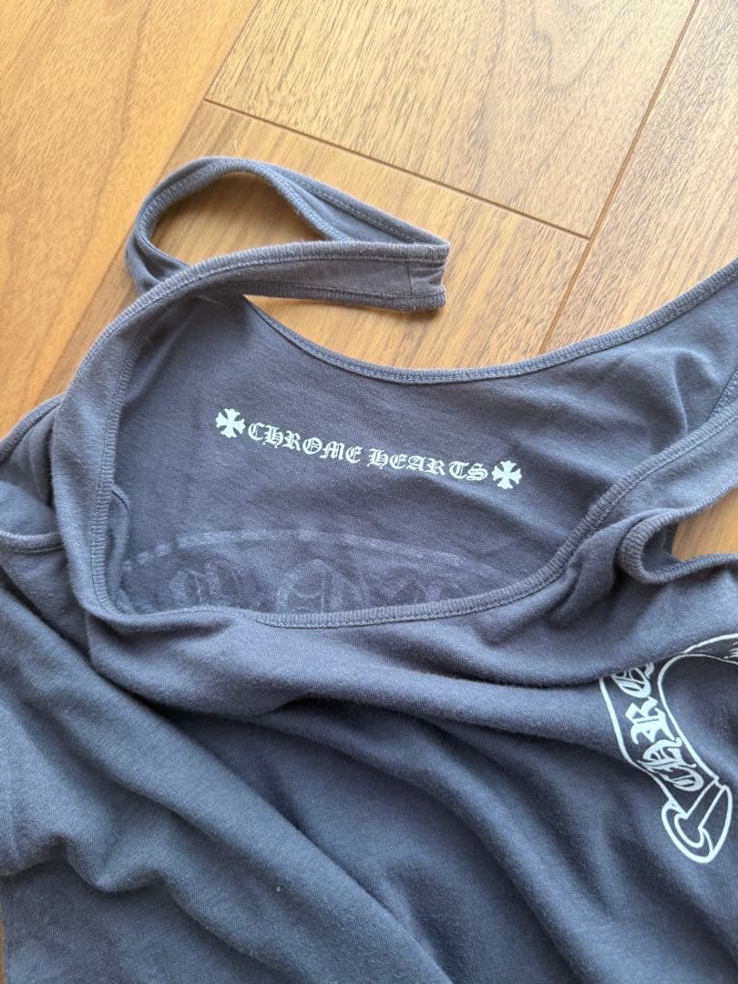 クロムハーツ　グレー コットン タンクトップ