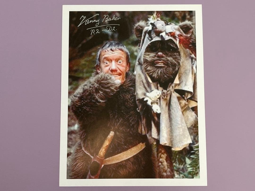 スターウォーズ 直筆サイン R2-D2 イウォーク ケニー・ベイカー氏