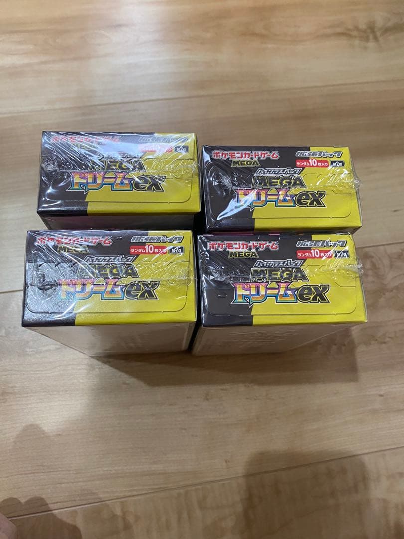 ポケモンカードゲーム メガドリームEX 4BOX シュリンク付き　未開封