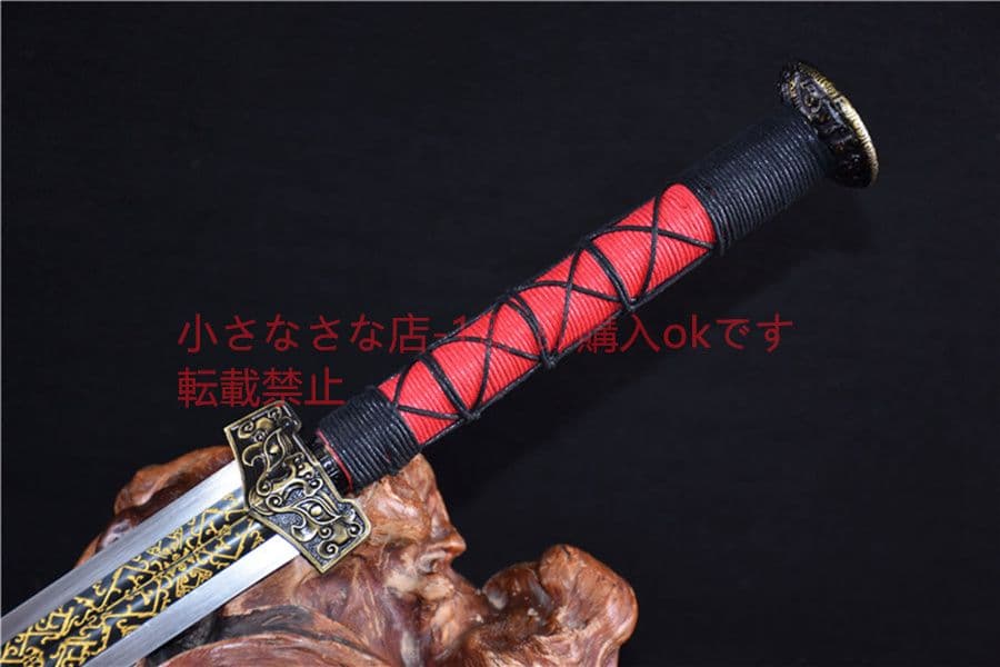 烏木刻花赤壁剣 古兵器   武具　刀装具　日本刀　模造刀   居合刀