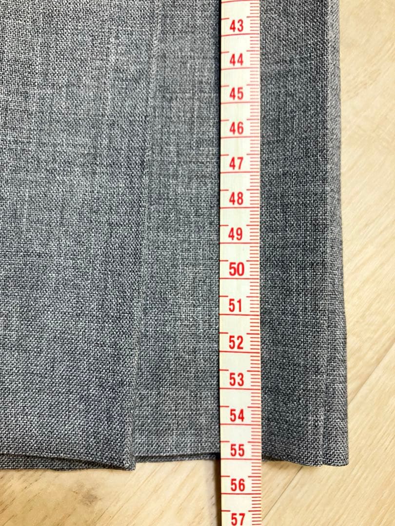 イーストボーイ 11号/L 人気 定番 プリーツスカート ウール 長め丈 グレー