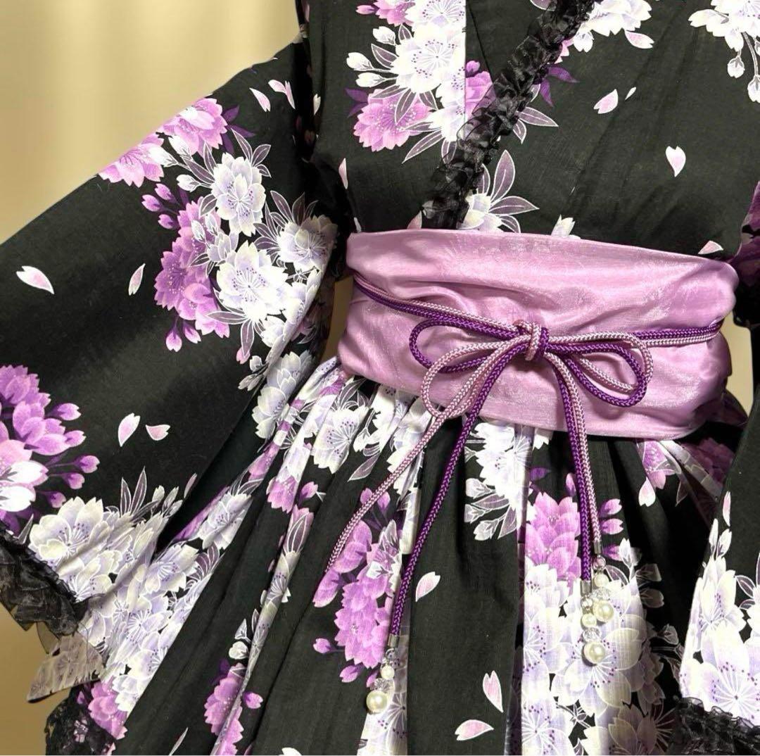 浴衣ドレス 地雷 地雷ギャル 姫ギャル ロリータ 浴衣 姫系 地雷系