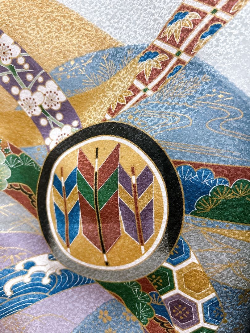 刺繍入り!!七五三　5歳　男の子　フルセット　一式　黄土色　からし色　鷹