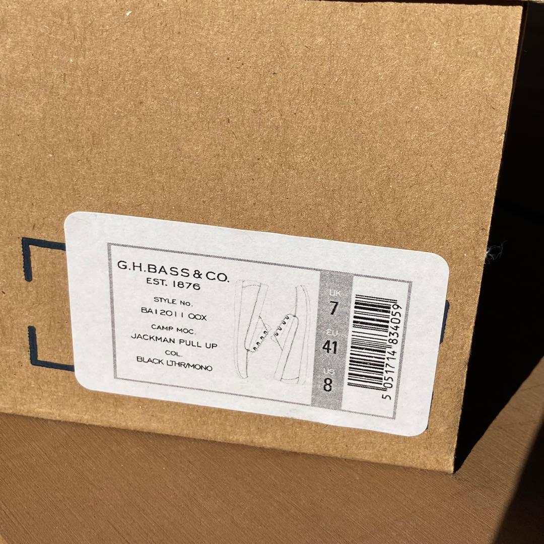 G.H. Bass CAMP MOC キャンプモック ブラック UK7