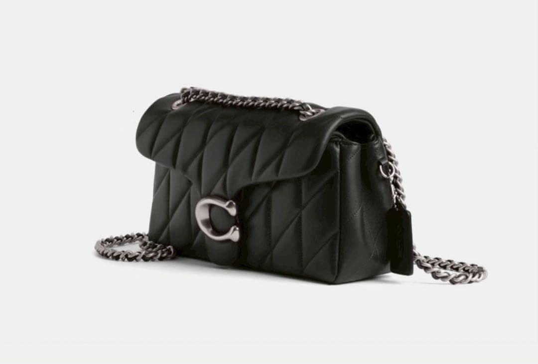 【訳あり】COACHコーチ cp150 タビーショルダー26黒Cマークシルバー色