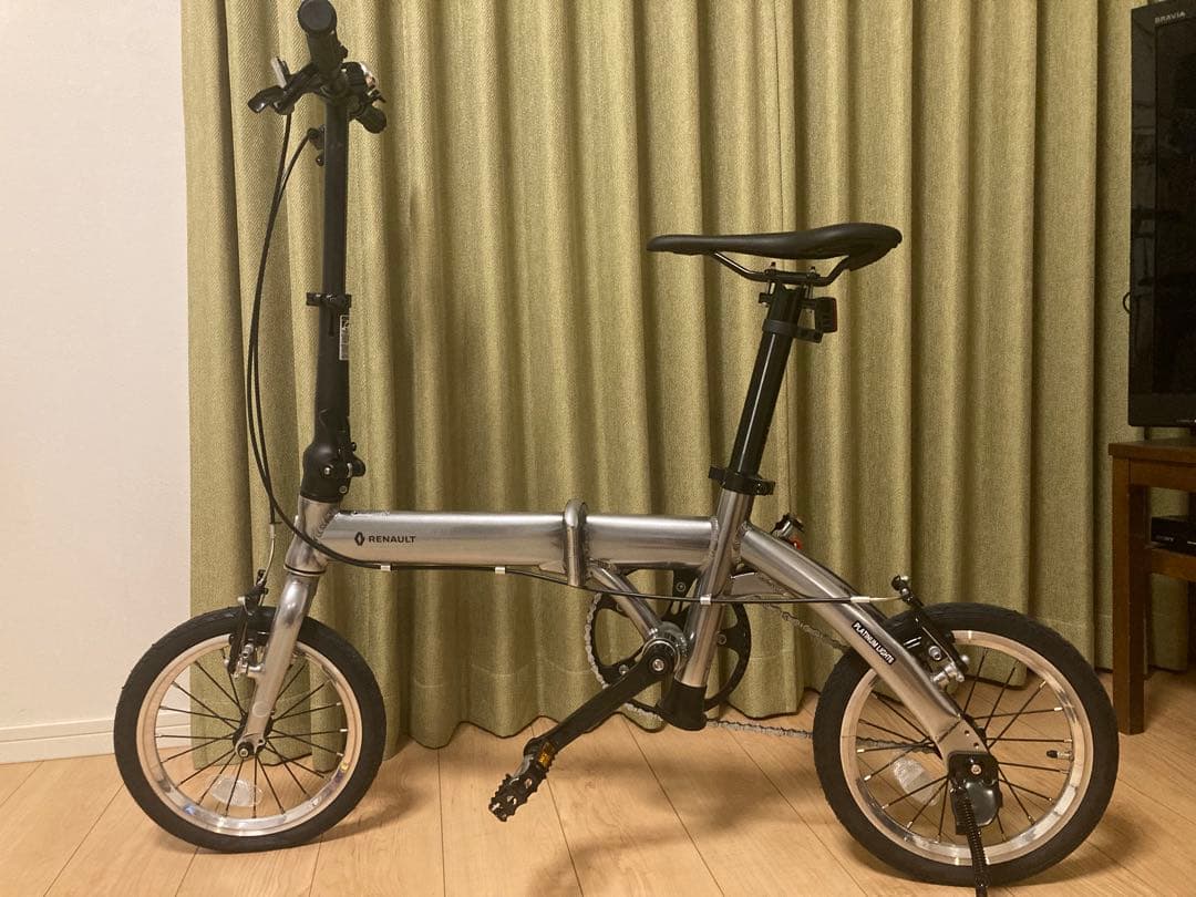 引き取り限定】ルノー プラチナライト6 シルバー 輪行バッグ付き