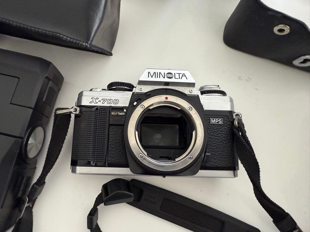 動作済み】Minolta X-700 一眼レフカメラ レンズ ストロボセット