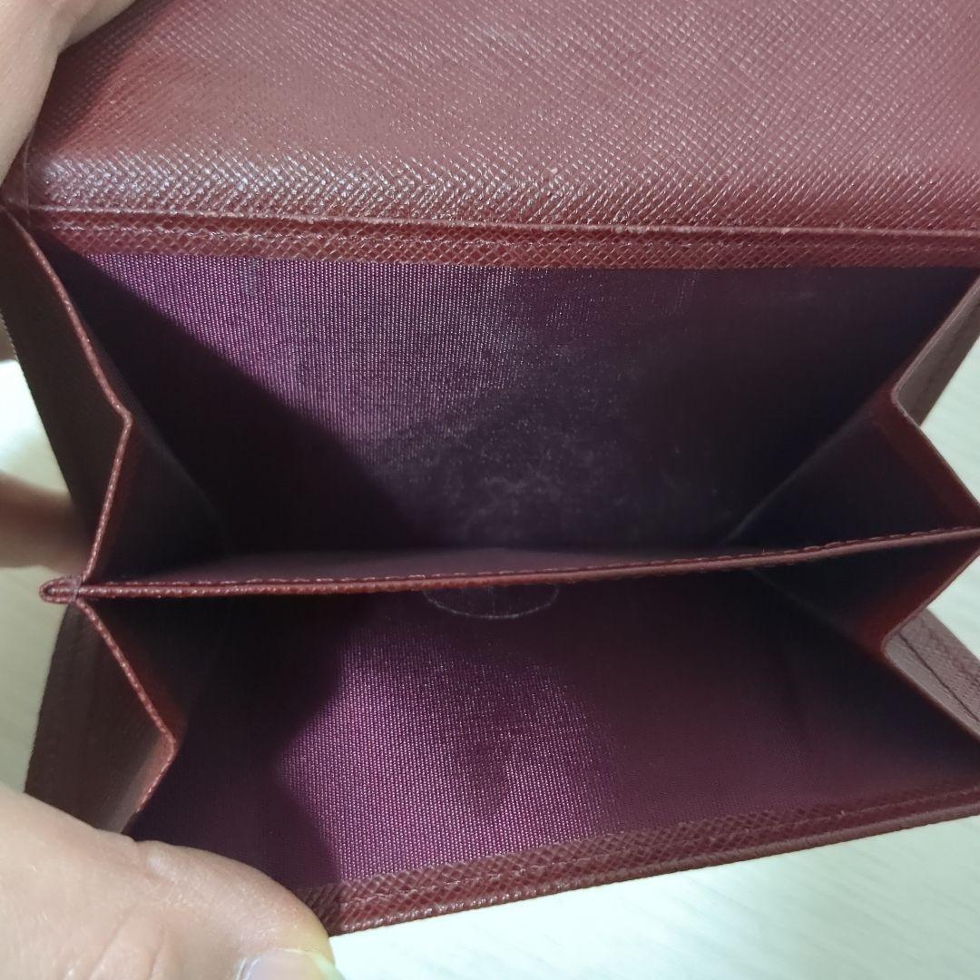 Burberry　バーバリー　折り財布　ノバチェック　ボルドー　ワインレッド　赤