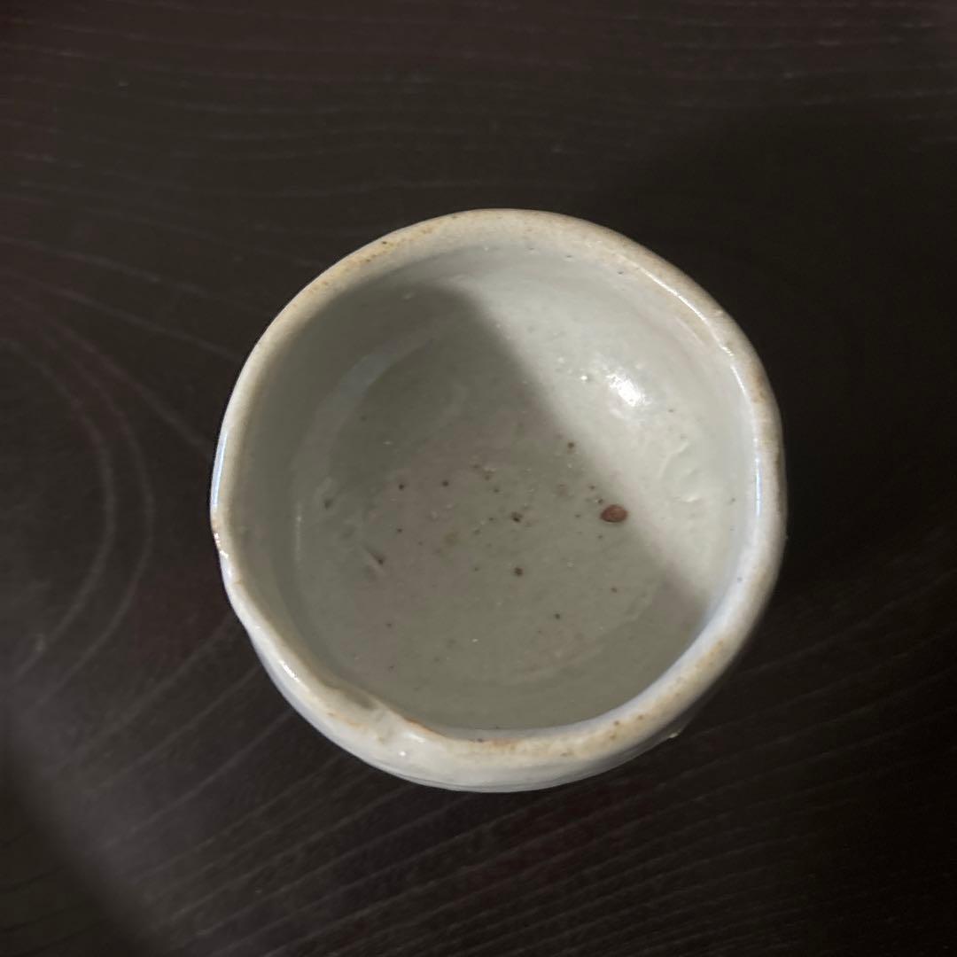 李朝白磁盃 酒器 骨董 アンティーク 古美術 ぐい呑み 検:白洲正子 秦