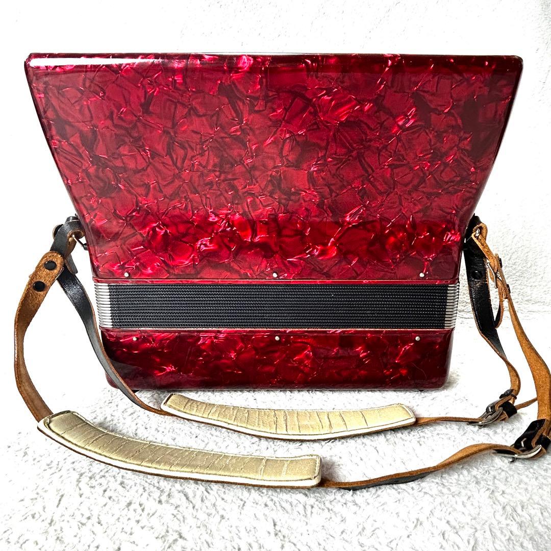 YAMAHA ヤマハ アコーディオン S-32 レッド 純正ケース付き