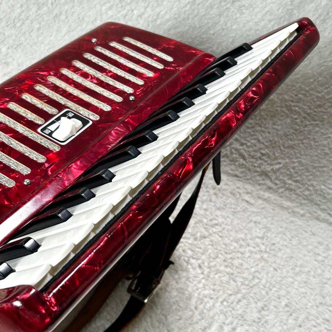 YAMAHA ヤマハ アコーディオン S-32 レッド 純正ケース付き