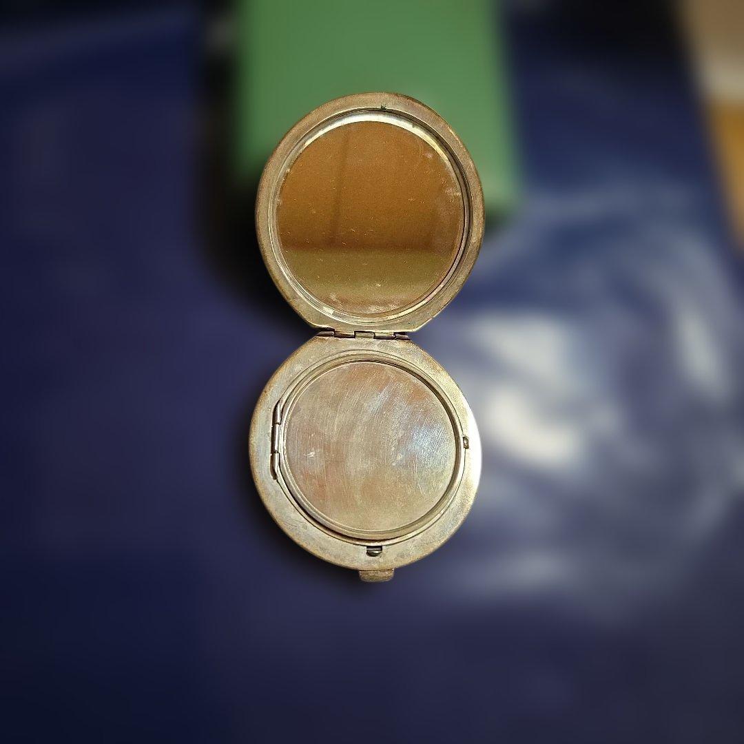 銀製　コンパクトミラー