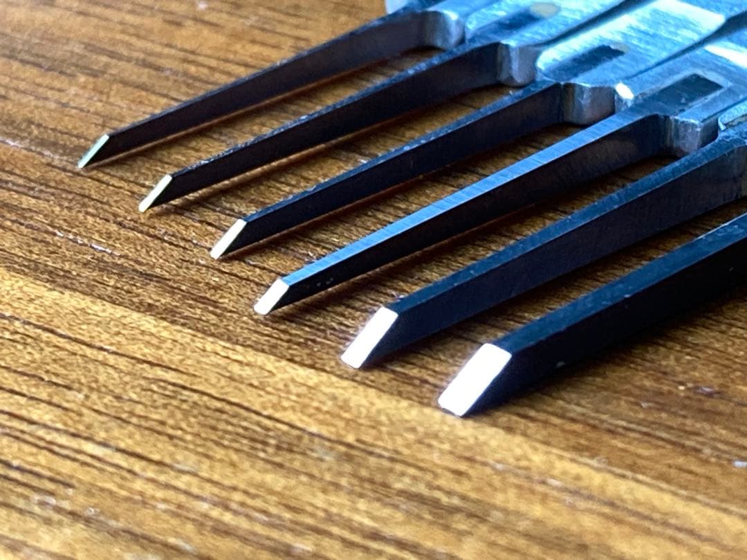 d*7様 スジボリ堂 BMCタガネ 6本セット