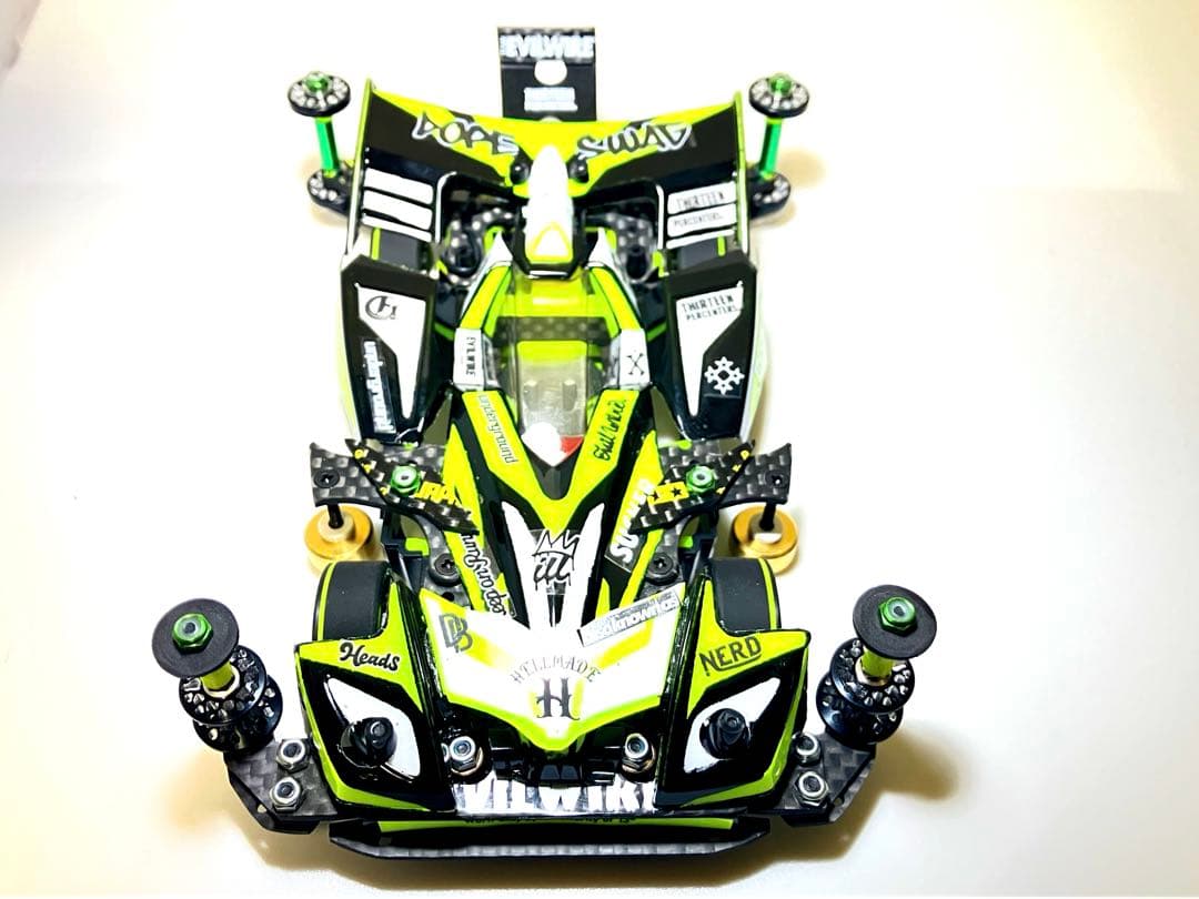 ミニ四駆　完成品　MSフレキ　ハリケーンソニック　フルカウル