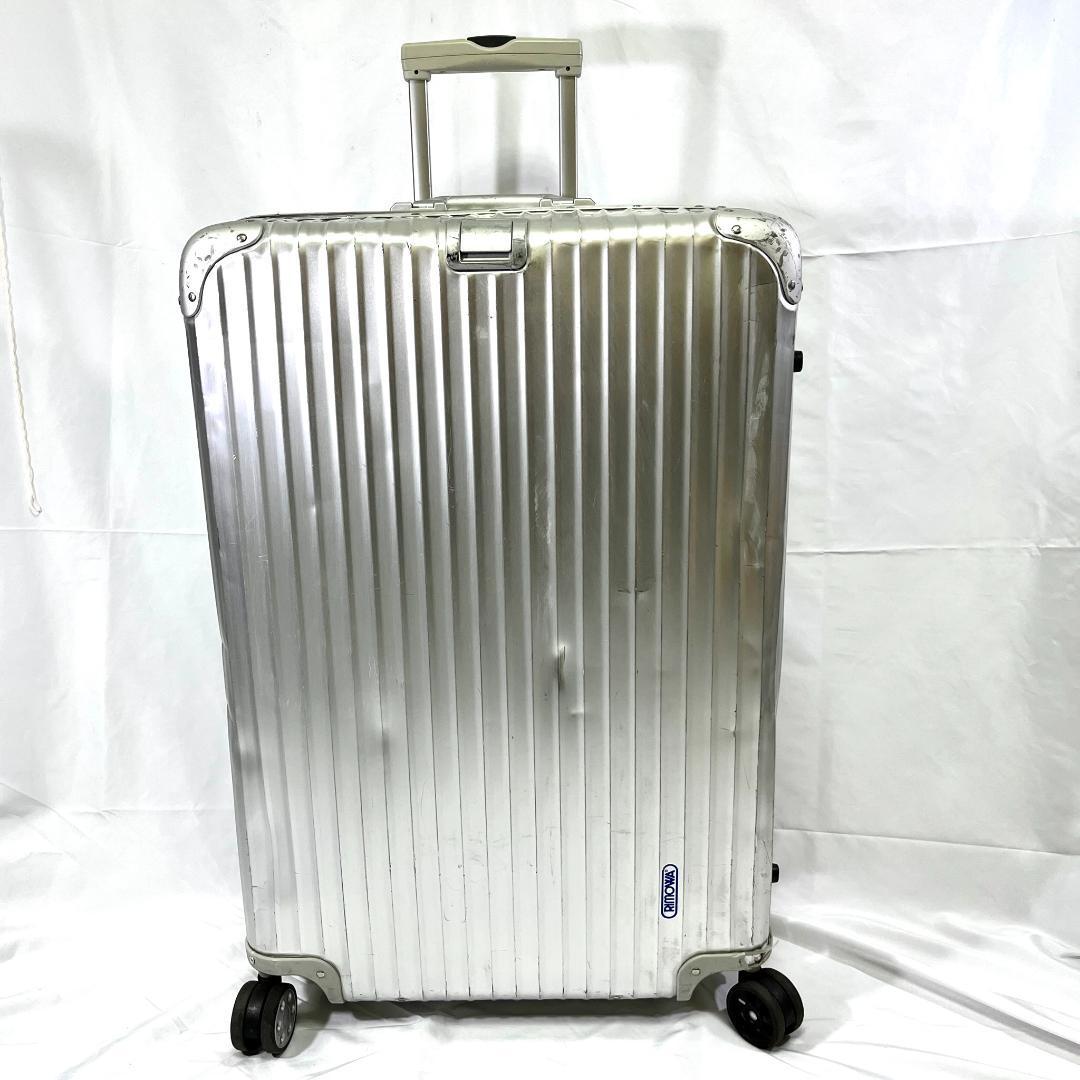 レア美品 RIMOWA 青ロゴ 4輪 トパーズ 104L アルミ キャリーケース