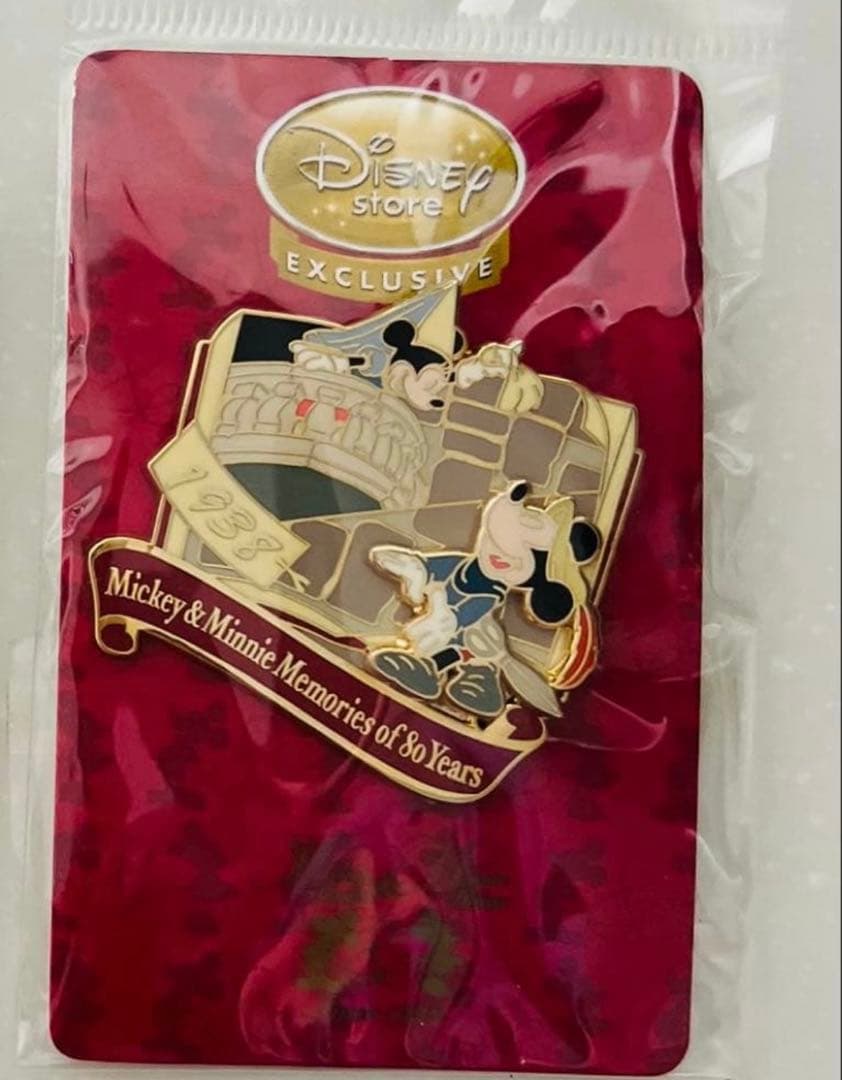 【新品】ディズニー　生誕80周年記念　ミッキー　ミニー　ピンバッジ　5個セット