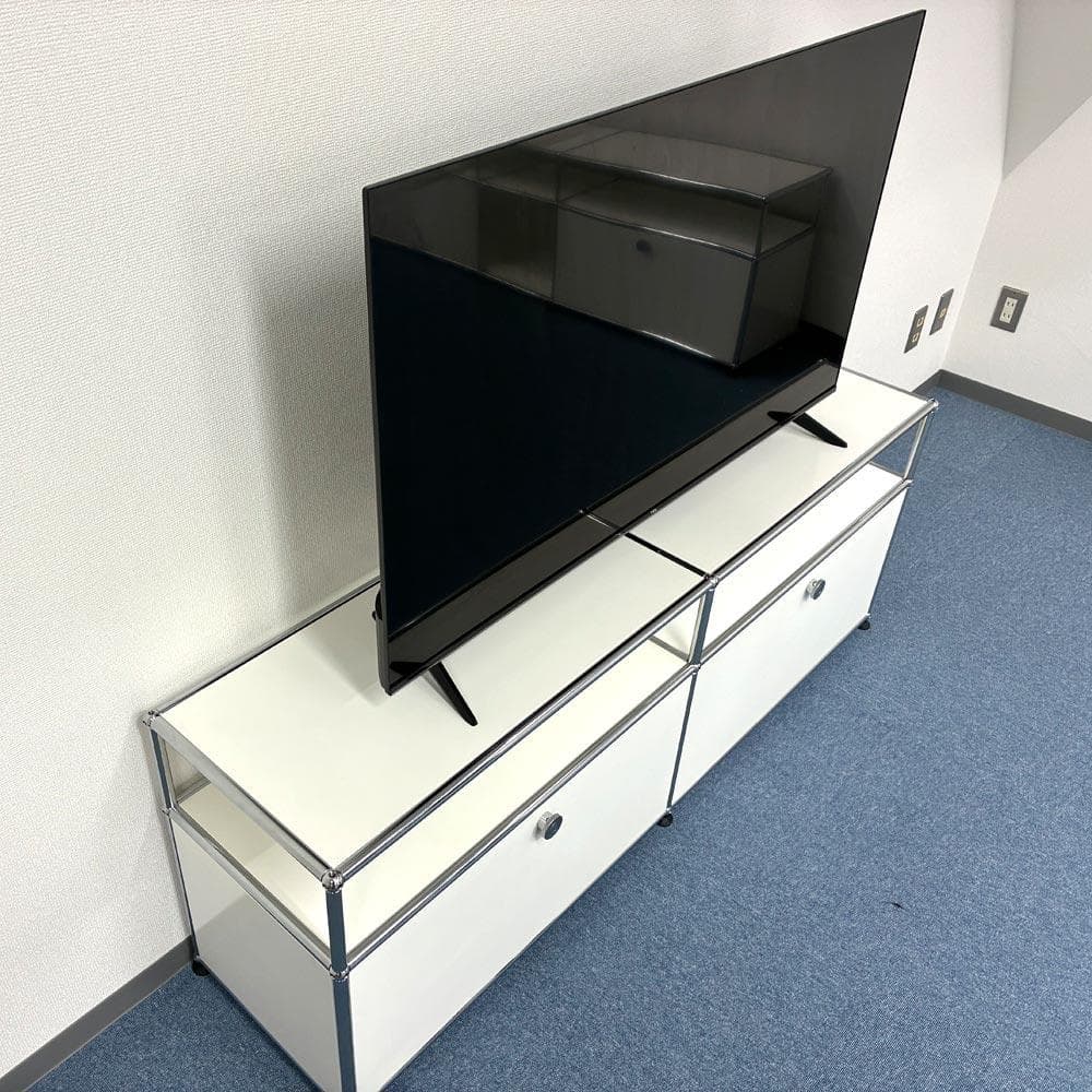 中古 USMハラー｜キャビネット テレビボード 2列2段 ピュアホワイト