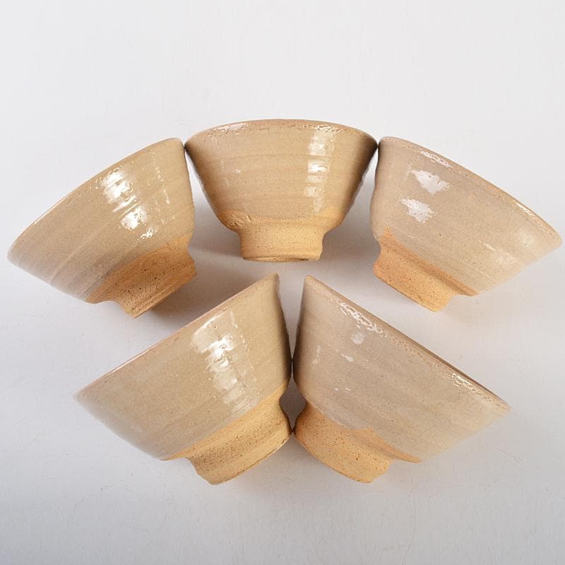 ちゃちゃさん様専用 瀬戸焼陣出窯 澤田酔云作 数茶碗 十客共箱 V