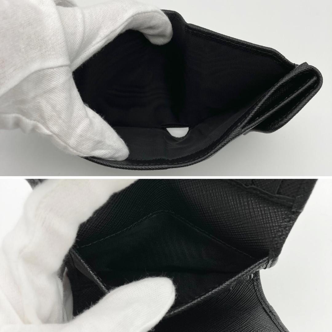 IC　プラダ　三つ折り財布　サフィアーノ　トライアングル　1MH043　766