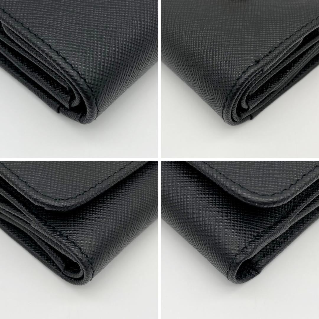 IC　プラダ　三つ折り財布　サフィアーノ　トライアングル　1MH043　766