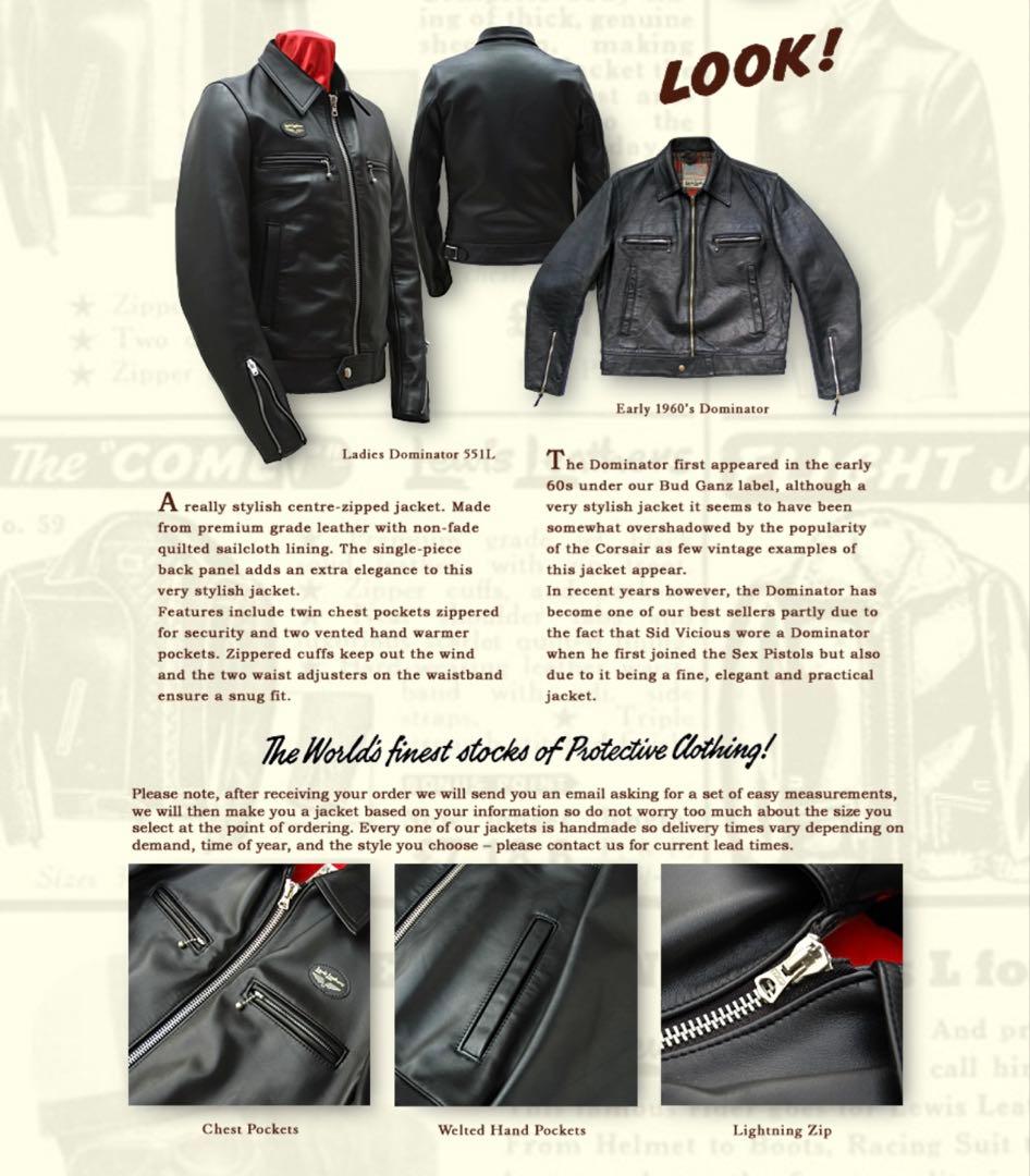 ルイスレザーLewisLeathersDOMINATORドミネーター551T42 - メルカリ