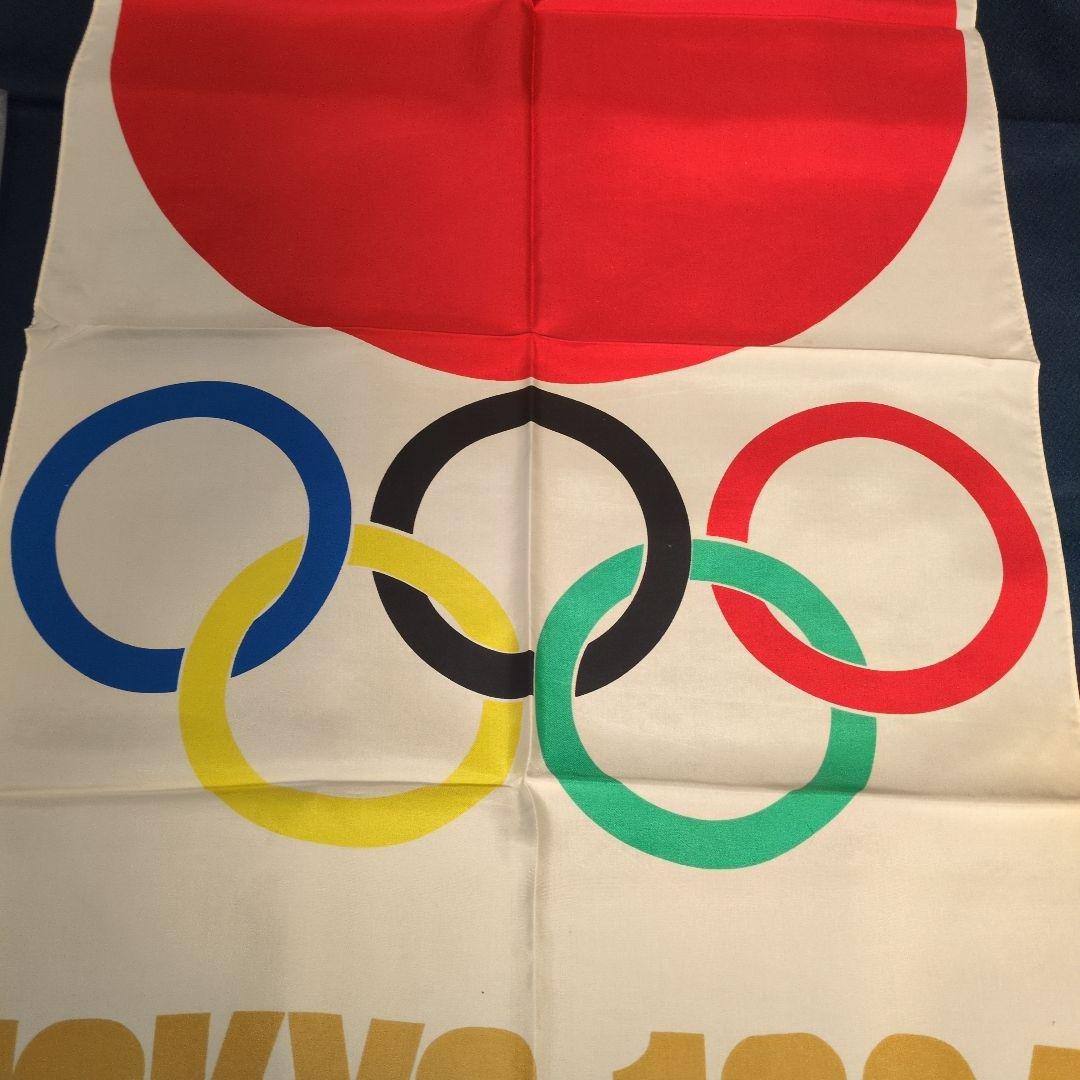 1964年東京オリンピックの旗(フラッグ) 当時物 亀倉雄策 超美品 レア 貴重