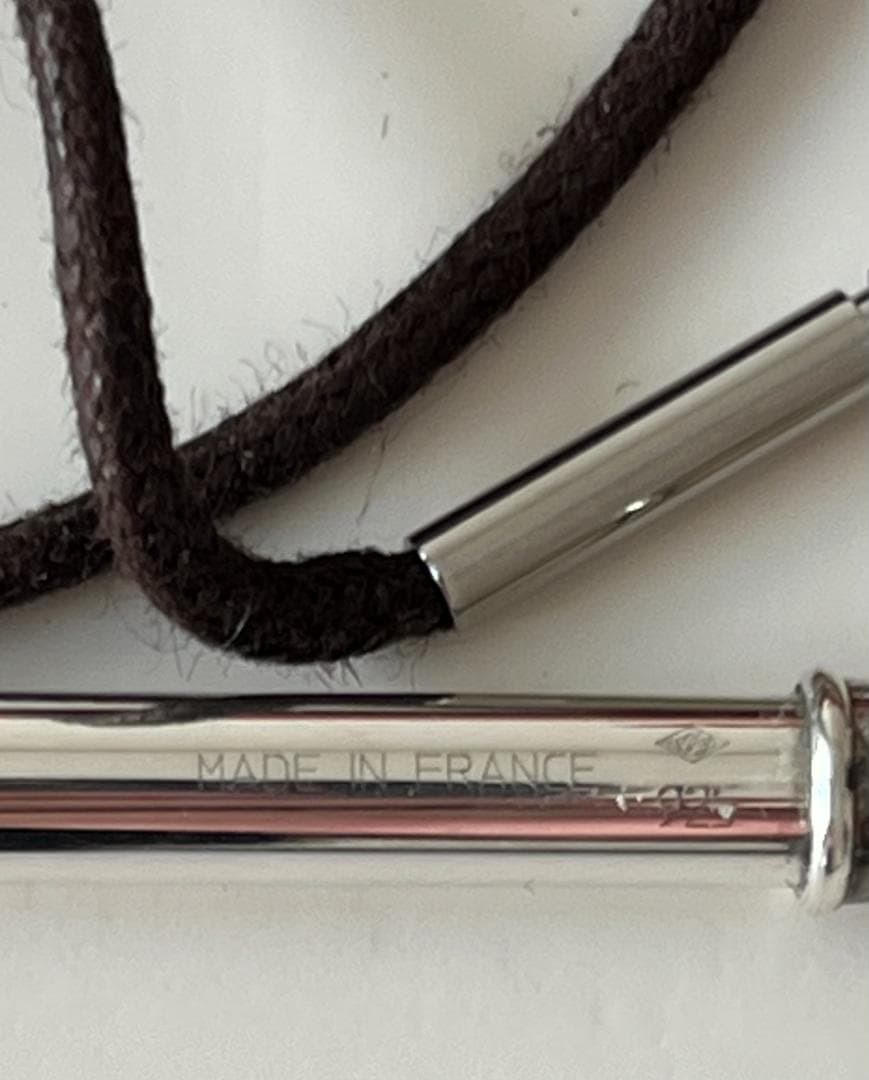 HERMES エルメス メモ帳 ネックストラップ付き シャーペン付き 刻印