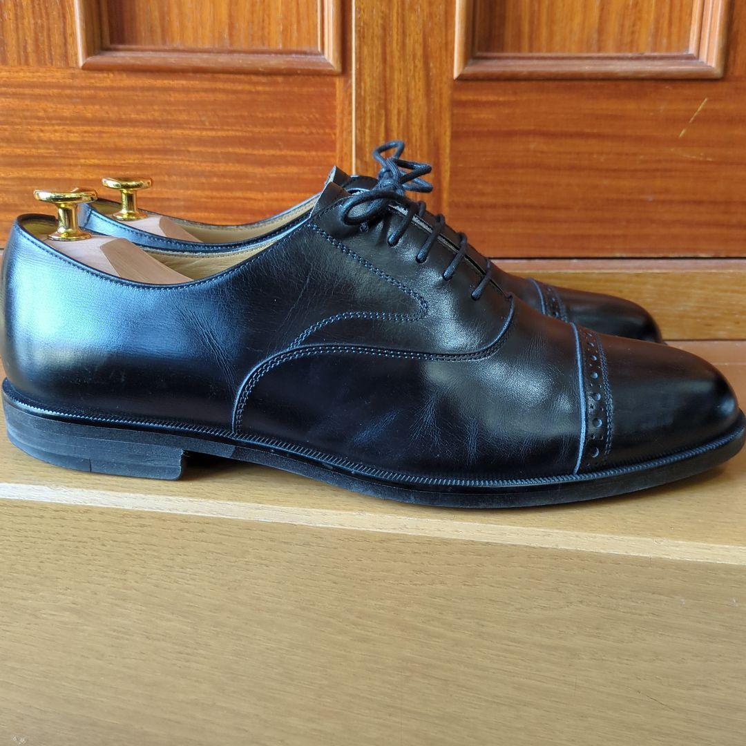 REGAL ブラックレザー キャップトゥ ドレスシューズ フォーマル25.5EE