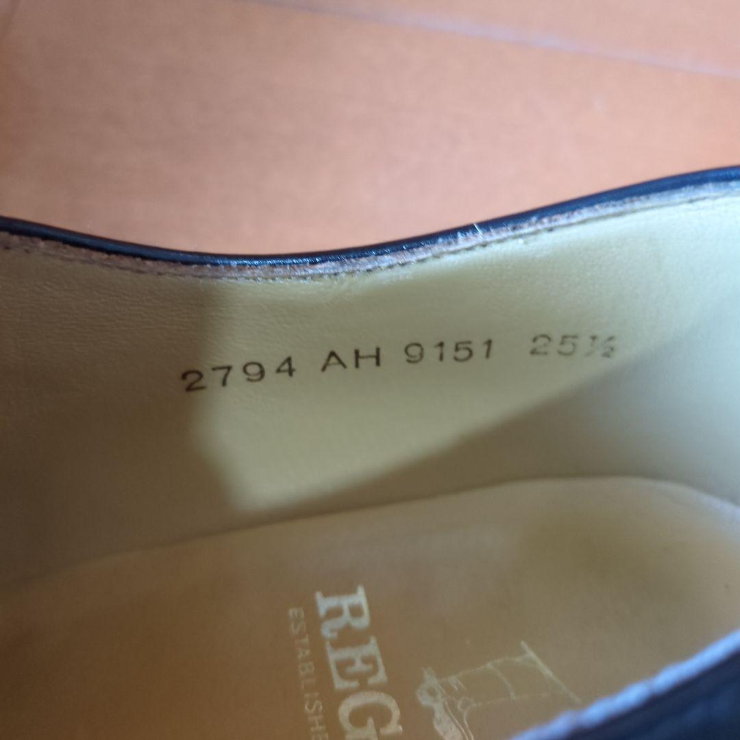 REGAL ブラックレザー キャップトゥ ドレスシューズ フォーマル25.5EE