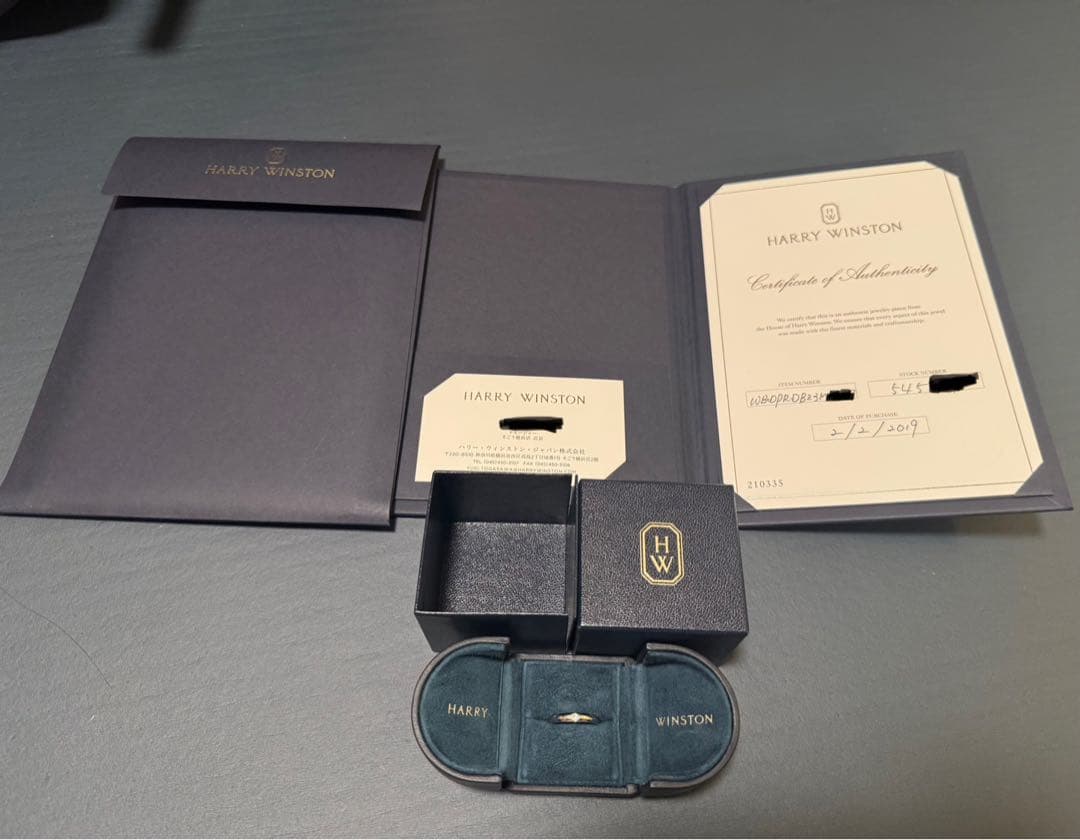最終値下げ！！【ケース/証明書付き】HARRY WINSTONリング9号