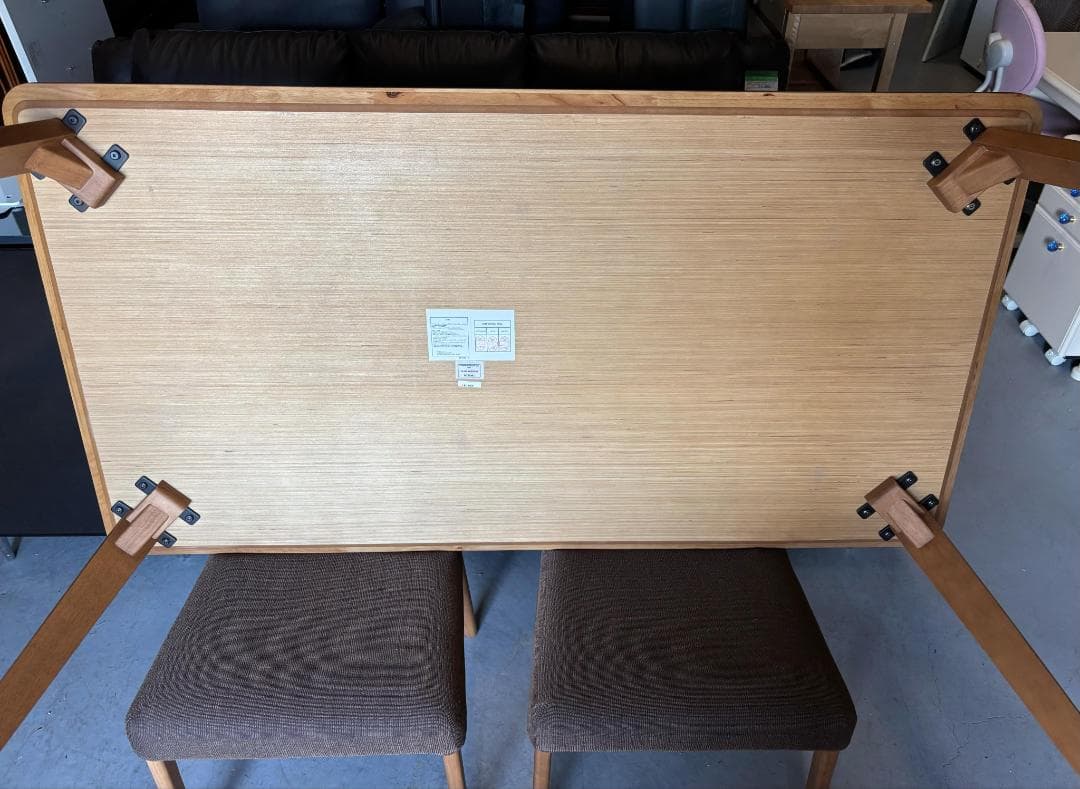 リアル様直接引き取り専用 NITORI モダンダイニング5点セット、幅150cm