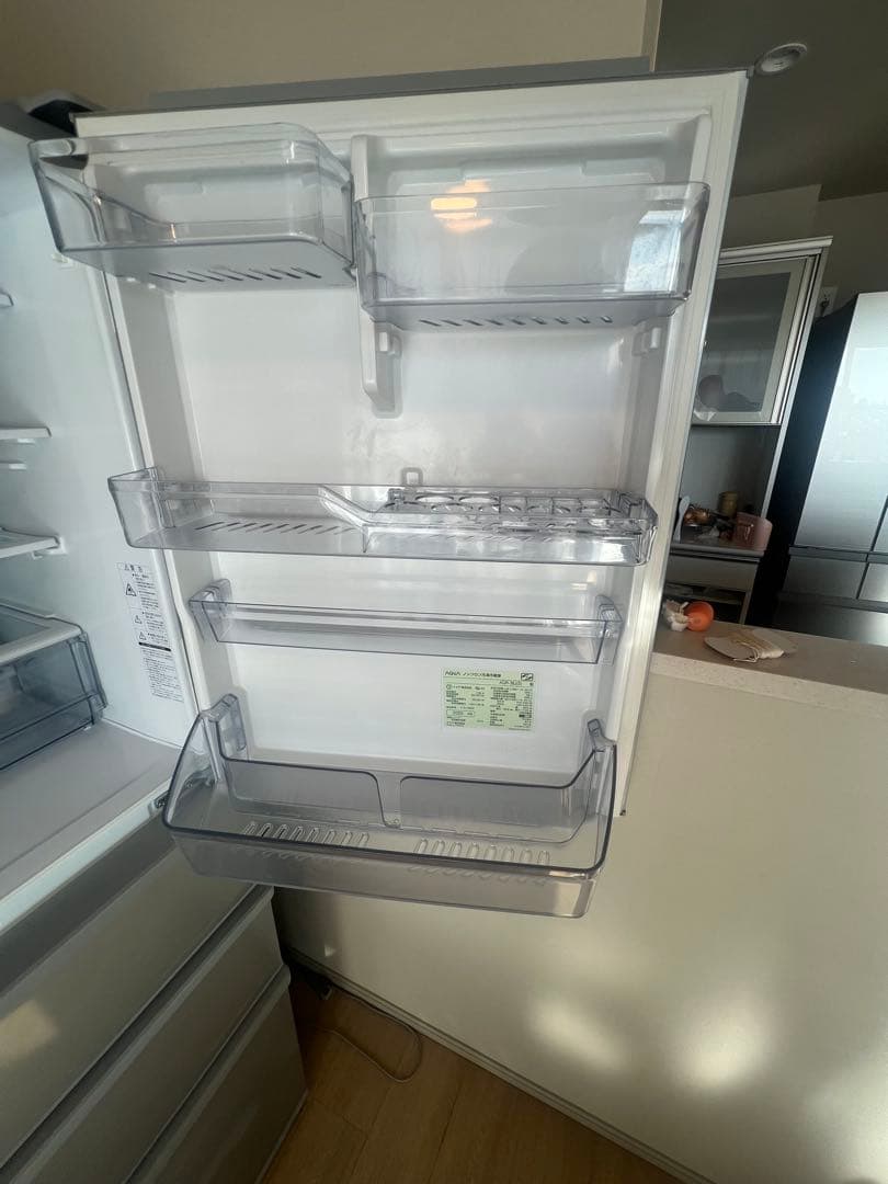 最終値下げ】アクア AQR-36J シルバー フレンチドア冷凍庫