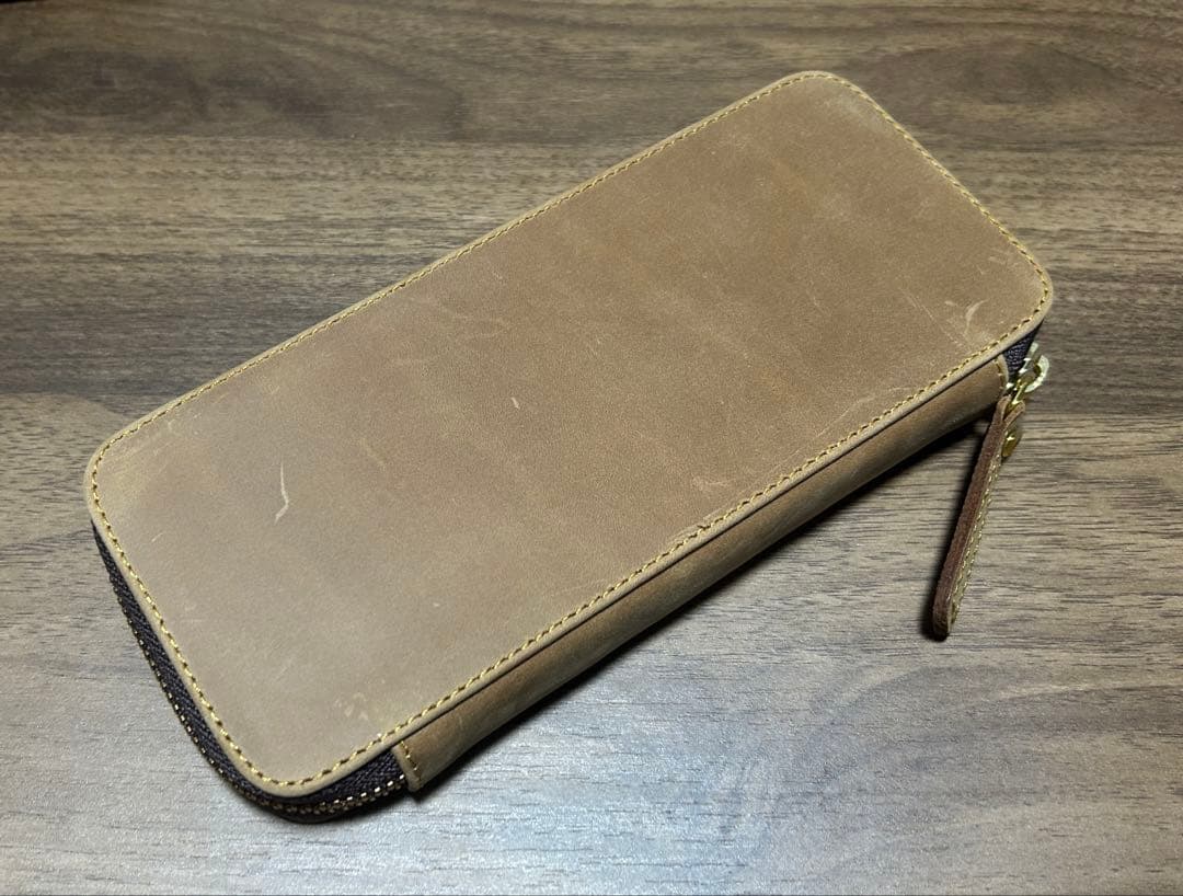 バハギアペンケース　ブラウン