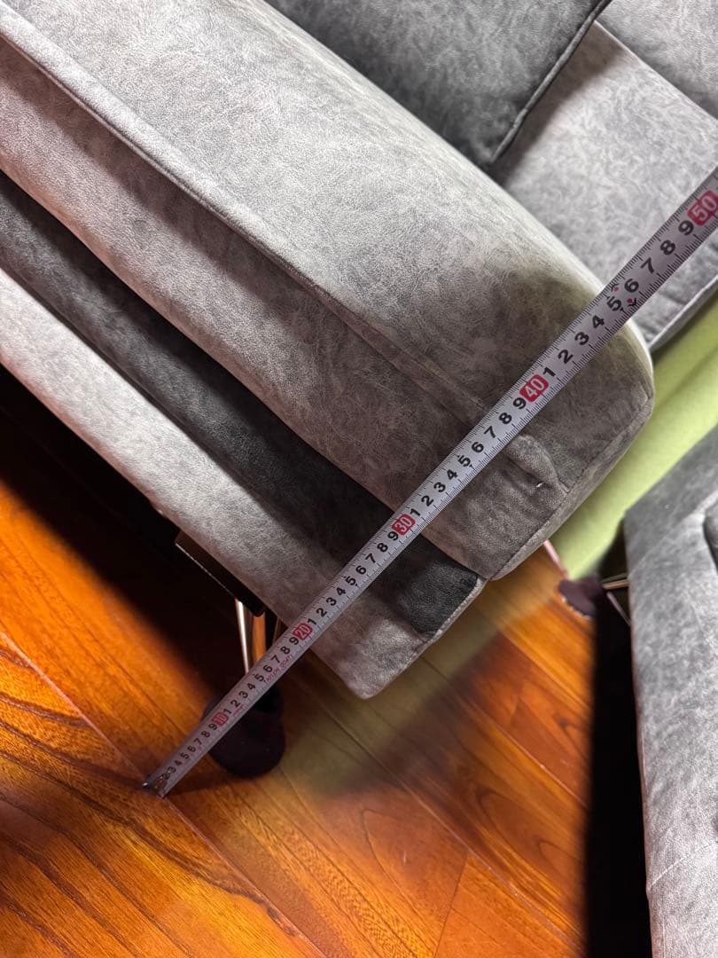 L字型ファブリックカウチソファセット