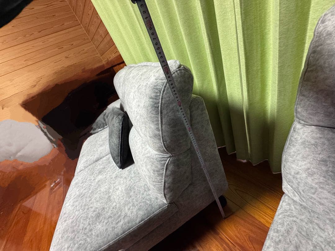 L字型ファブリックカウチソファセット