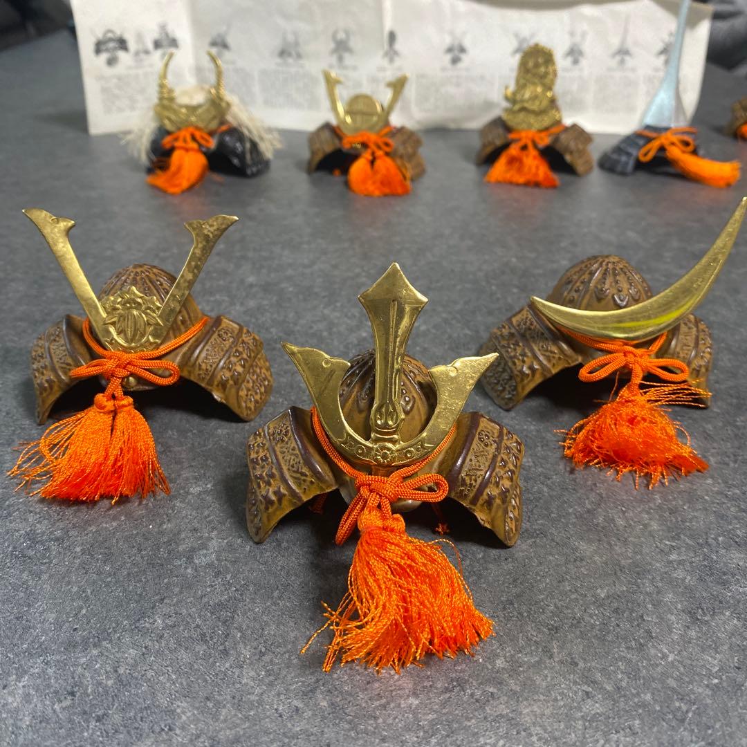 豆兜15点セット　戦国武将　兜