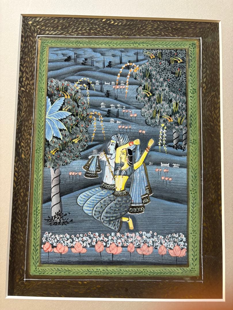 インドミニアチュール　手書き　細密画